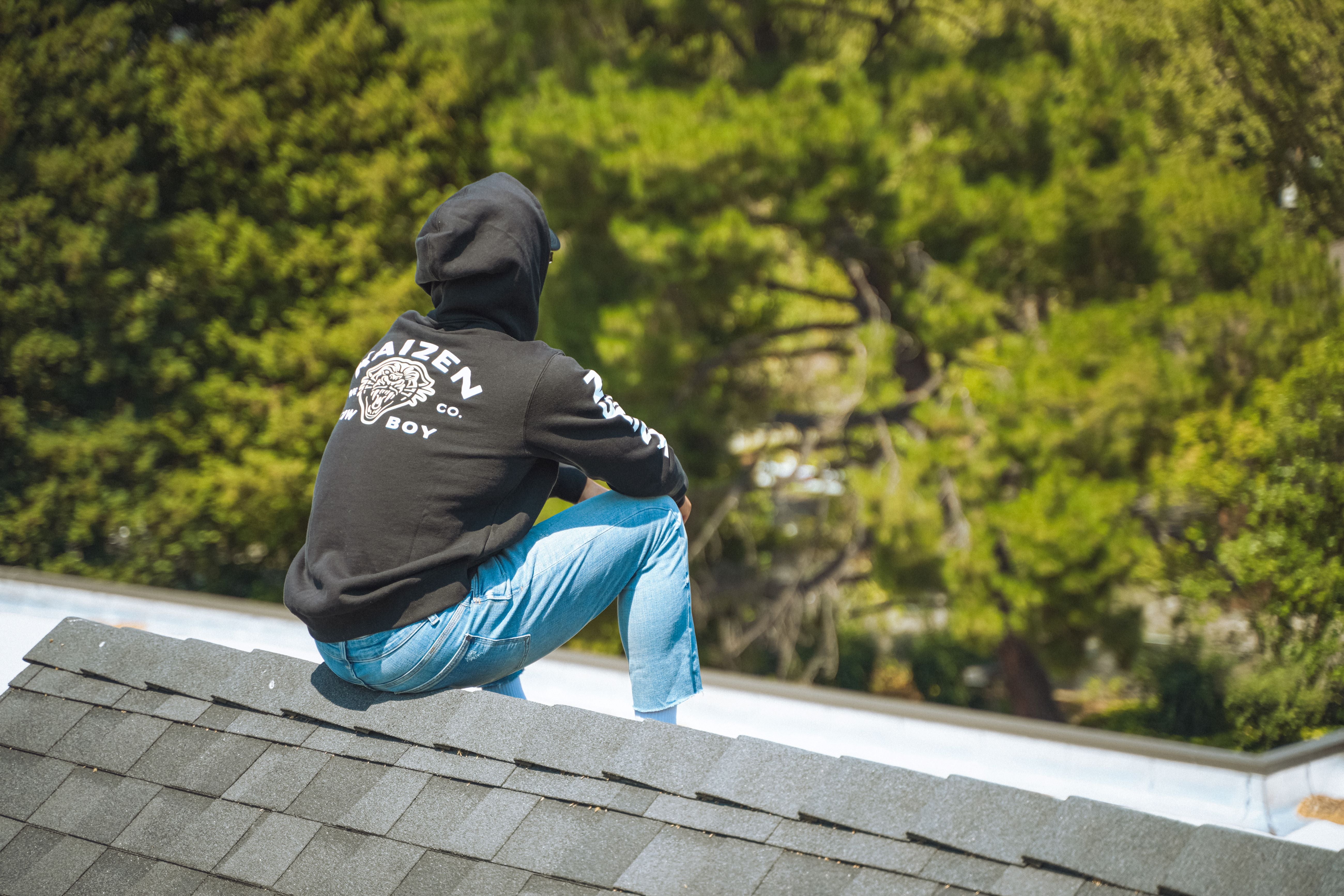 Kaizen Panther Hoodie BLACK