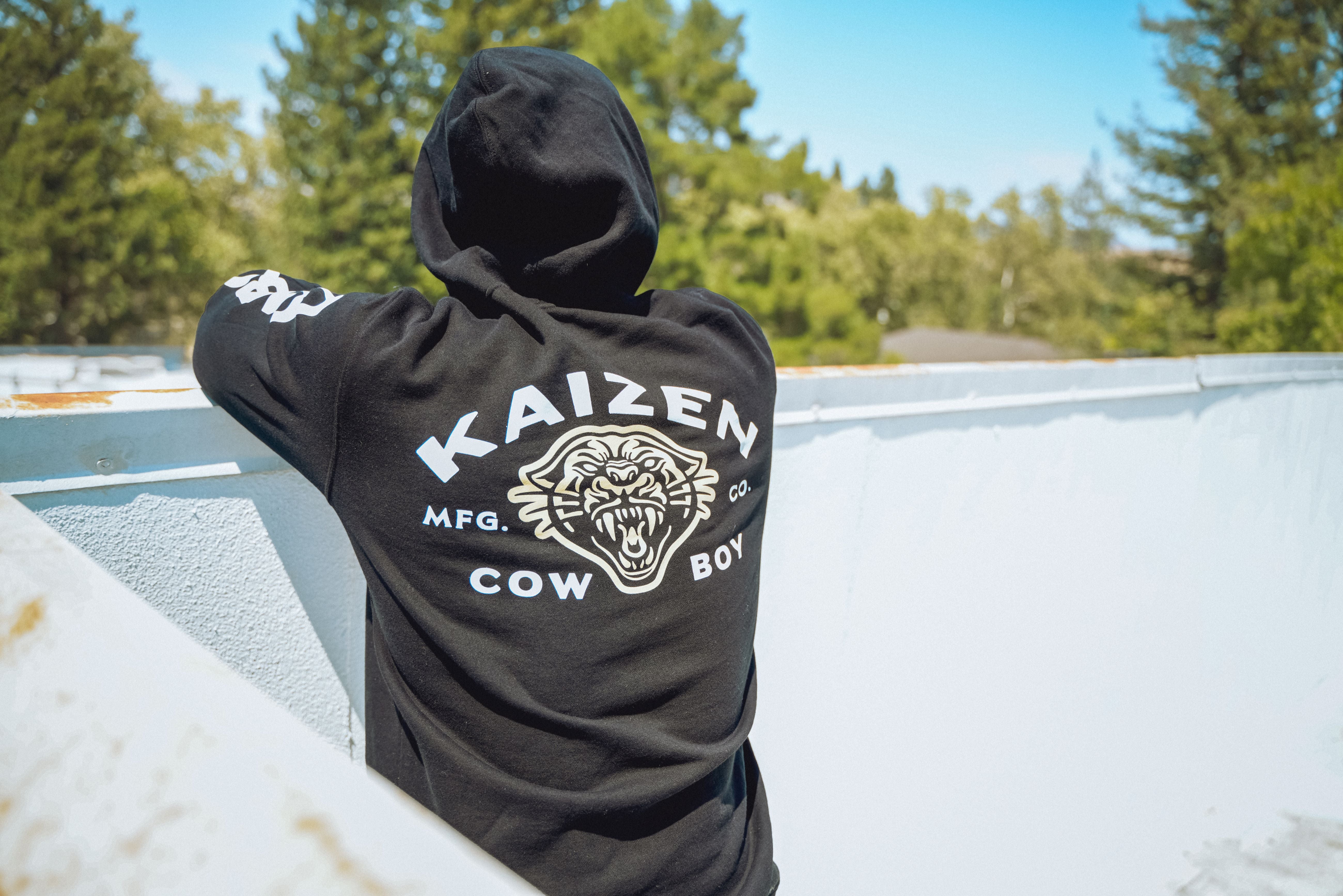 Kaizen Panther Hoodie BLACK